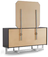 Cortina Gray Dresser & Mirror