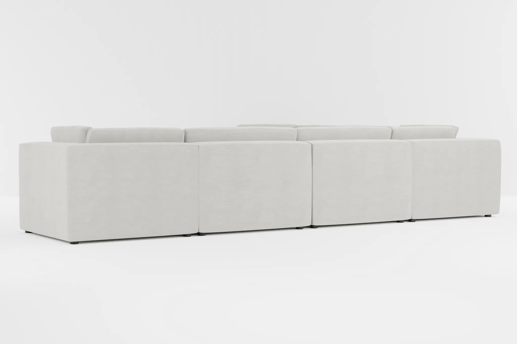 Destin Maguire Ivory Fabric 6-piece Modular Sectional
