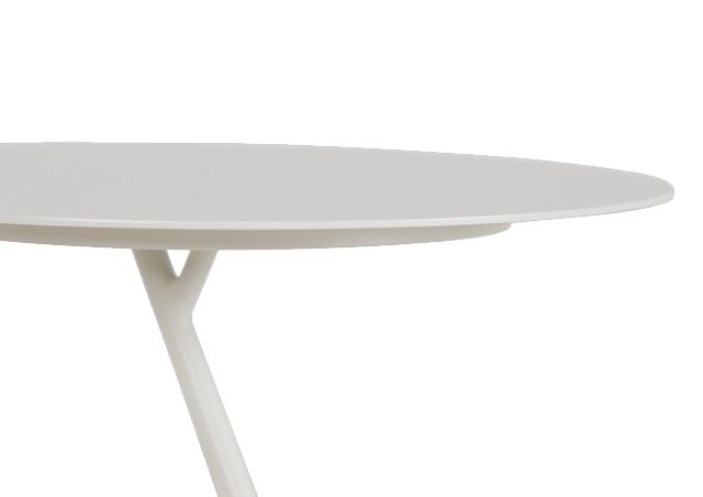 Ibiza White Low Accent Table