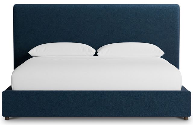 Grayton Elite Navy 54" Upholstered Platform Bed