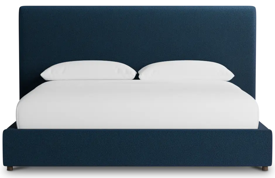 Grayton Elite Navy 54" Upholstered Platform Bed Grayton Elite Navy 54" Upholstered Platform Bed