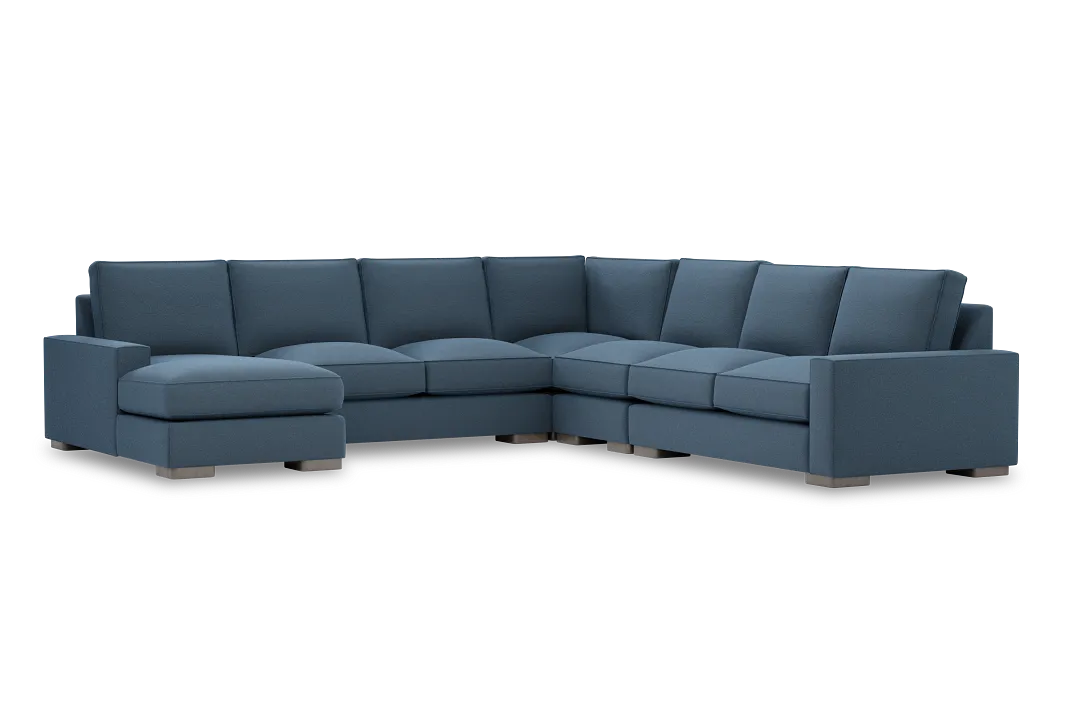 Edgewater Elite Blue Large Left Chaise Sectional