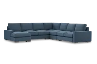 Edgewater Elite Blue Large Left Chaise Sectional