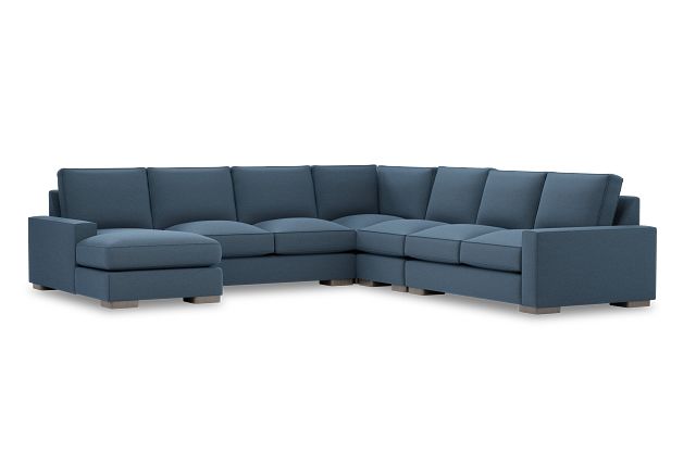 Edgewater Elite Blue Large Left Chaise Sectional