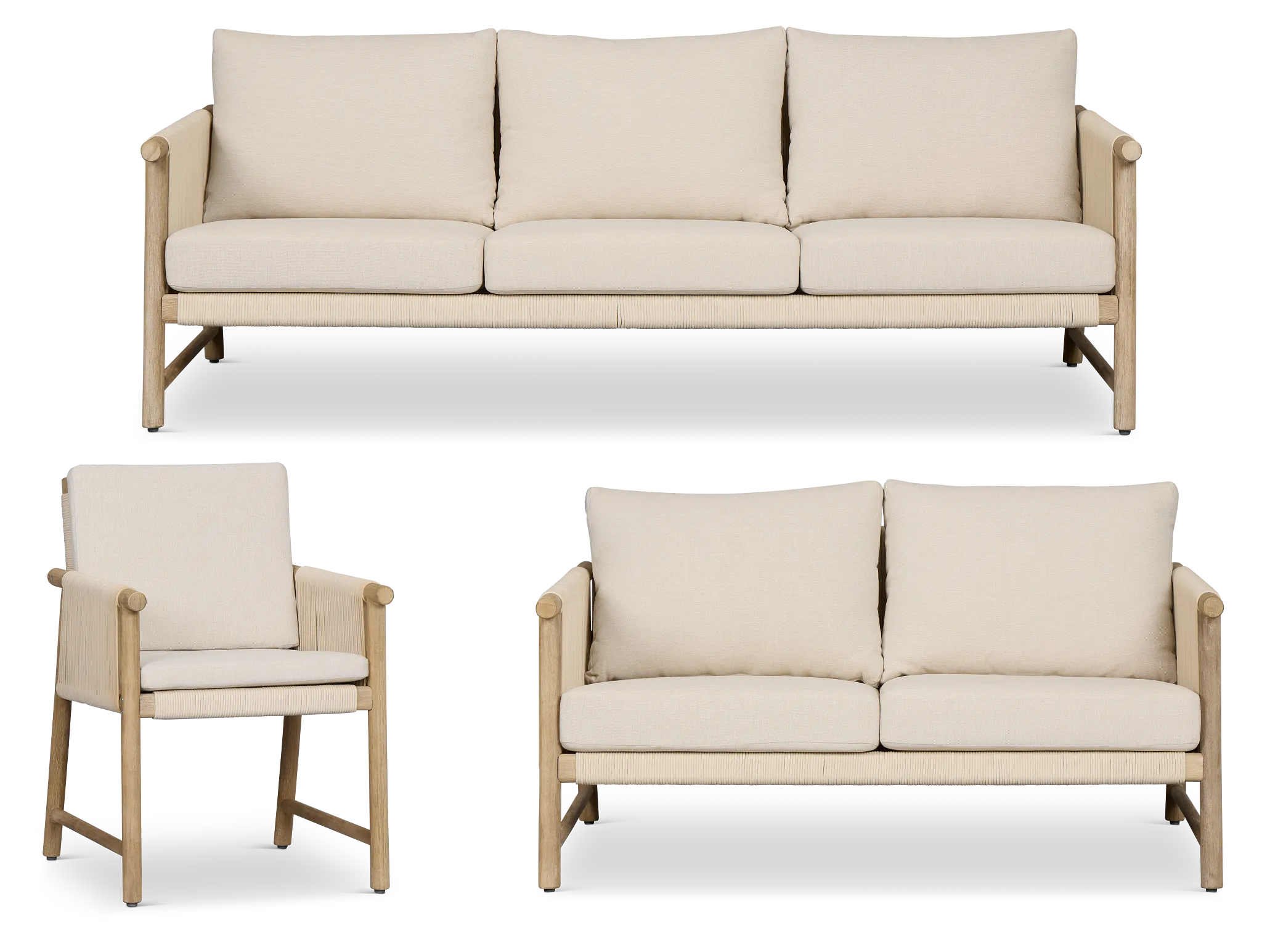 Azure Light Tone Outdoor Living Room Set