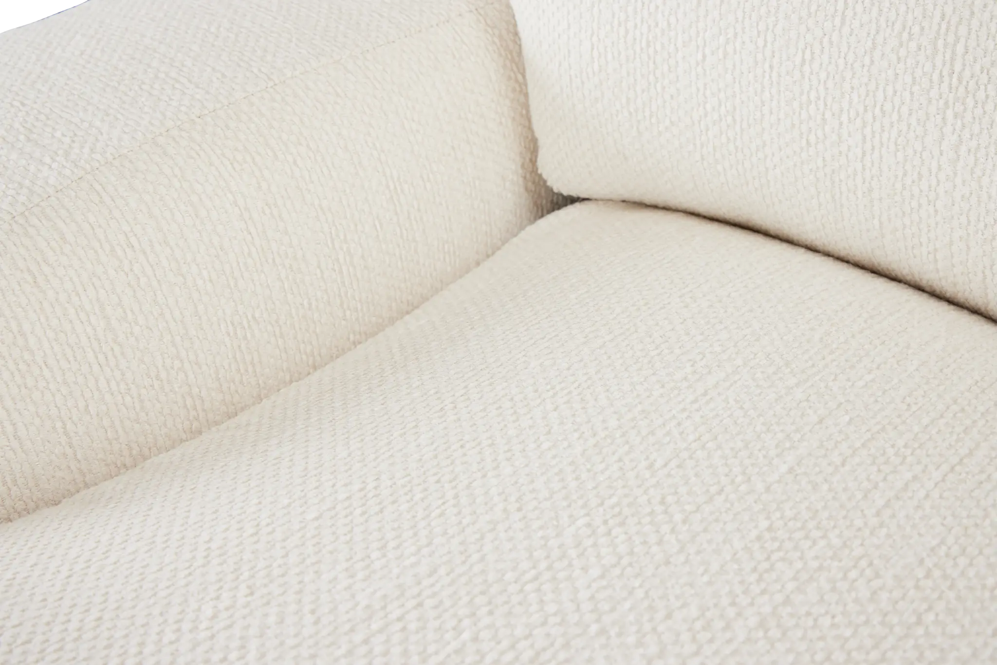 Alpha White Fabric Large Left Chaise Sectional Alpha White Fabric Large Left Chaise Sectional