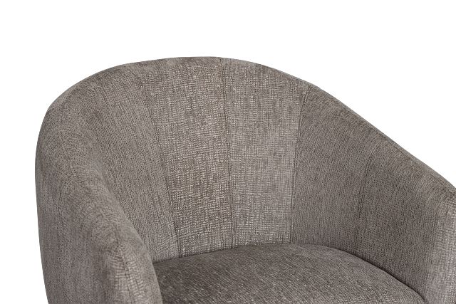 Blakely Gray Fabric Swivel Chair
