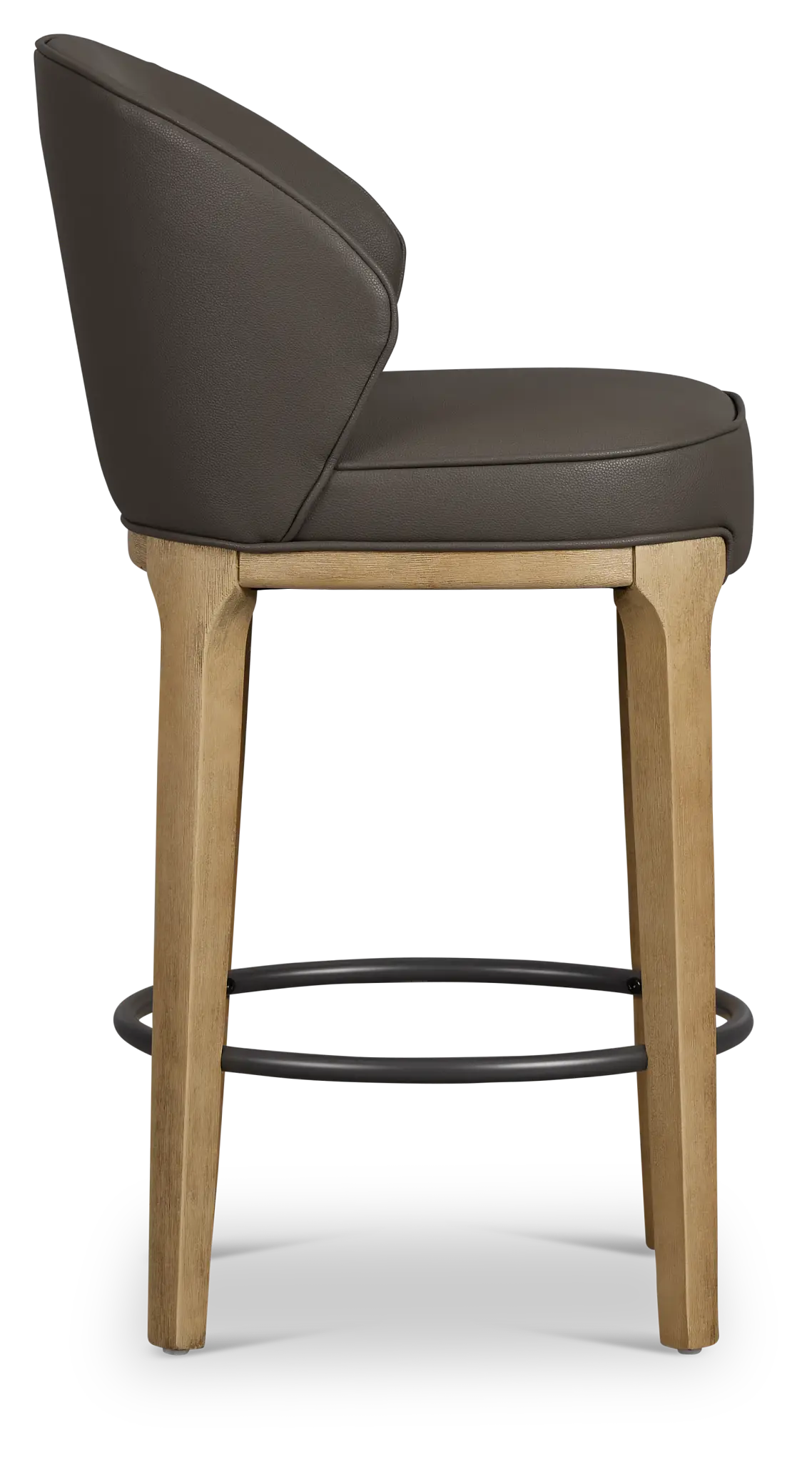 Libby Dark Gray Micro 24" Upholstered Barstool Libby Dark Gray Micro 24" Upholstered Barstool