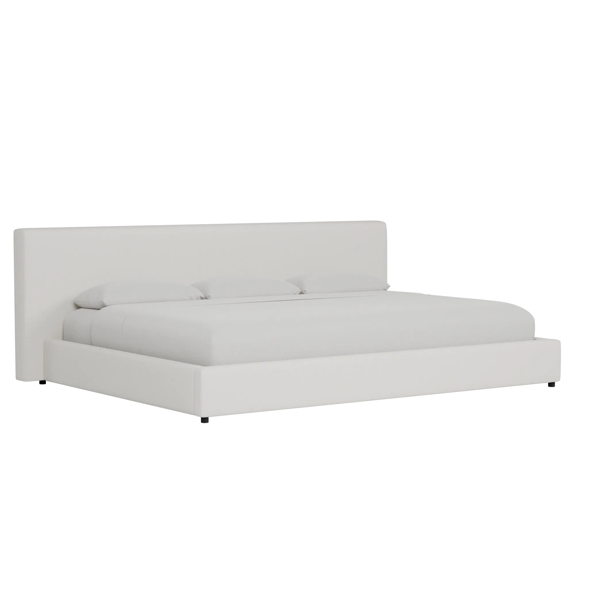 Grayton Natural Beauty Beige 44" Upholstered Platform Bed