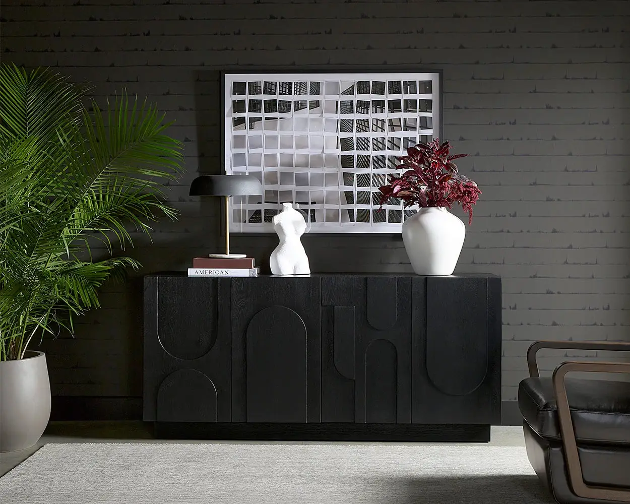 Cahlin Black Sideboard Cahlin Black Sideboard