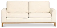 Maisie Light Beige Fabric Sofa