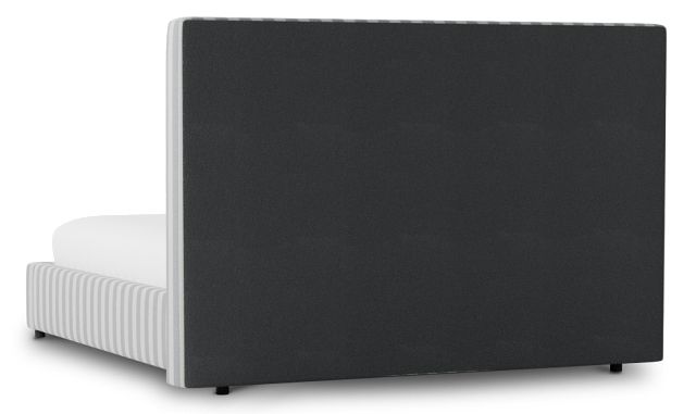 Grayton Sea Lane Light Gray 54" Upholstered Platform Bed