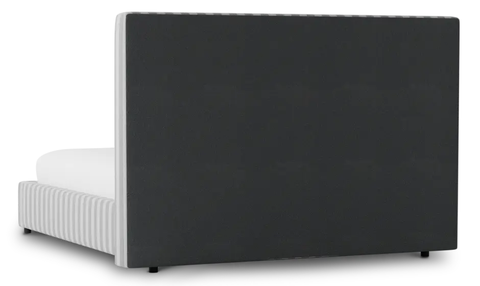 Grayton Sea Lane Light Gray 54" Upholstered Platform Bed Grayton Sea Lane Light Gray 54" Upholstered Platform Bed