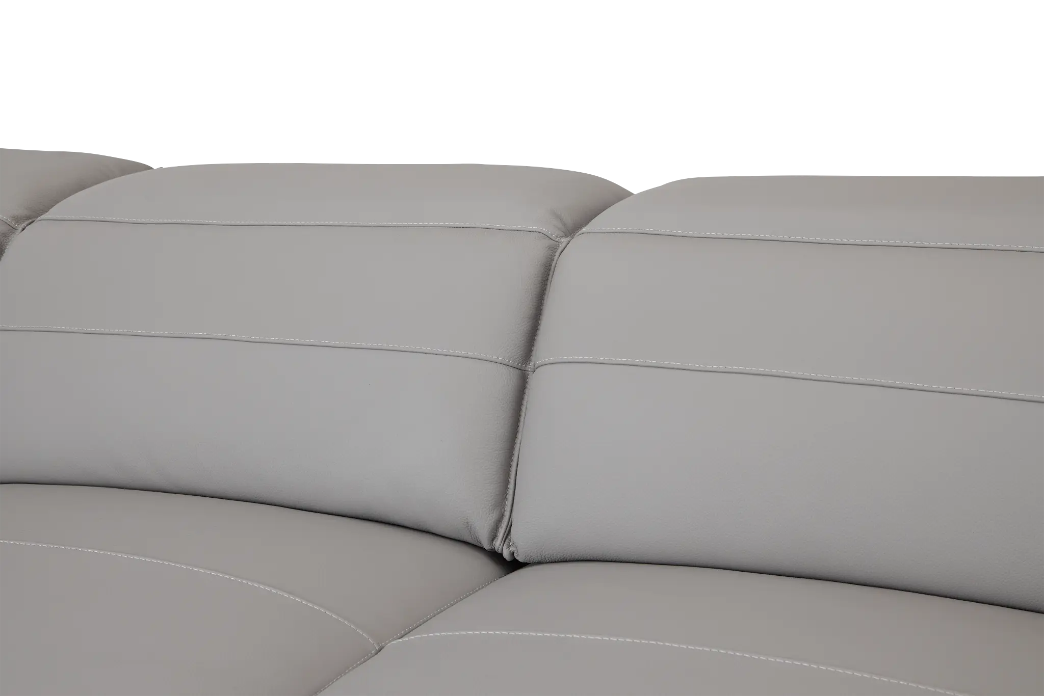 Pearson Gray Leather Left Bumper Sectional Pearson Gray Leather Left Bumper Sectional