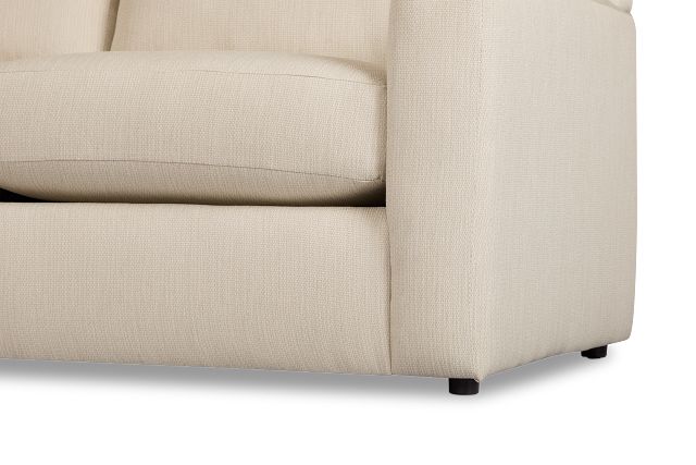Rhodes Beige Fabric Large Left Chaise Sectional