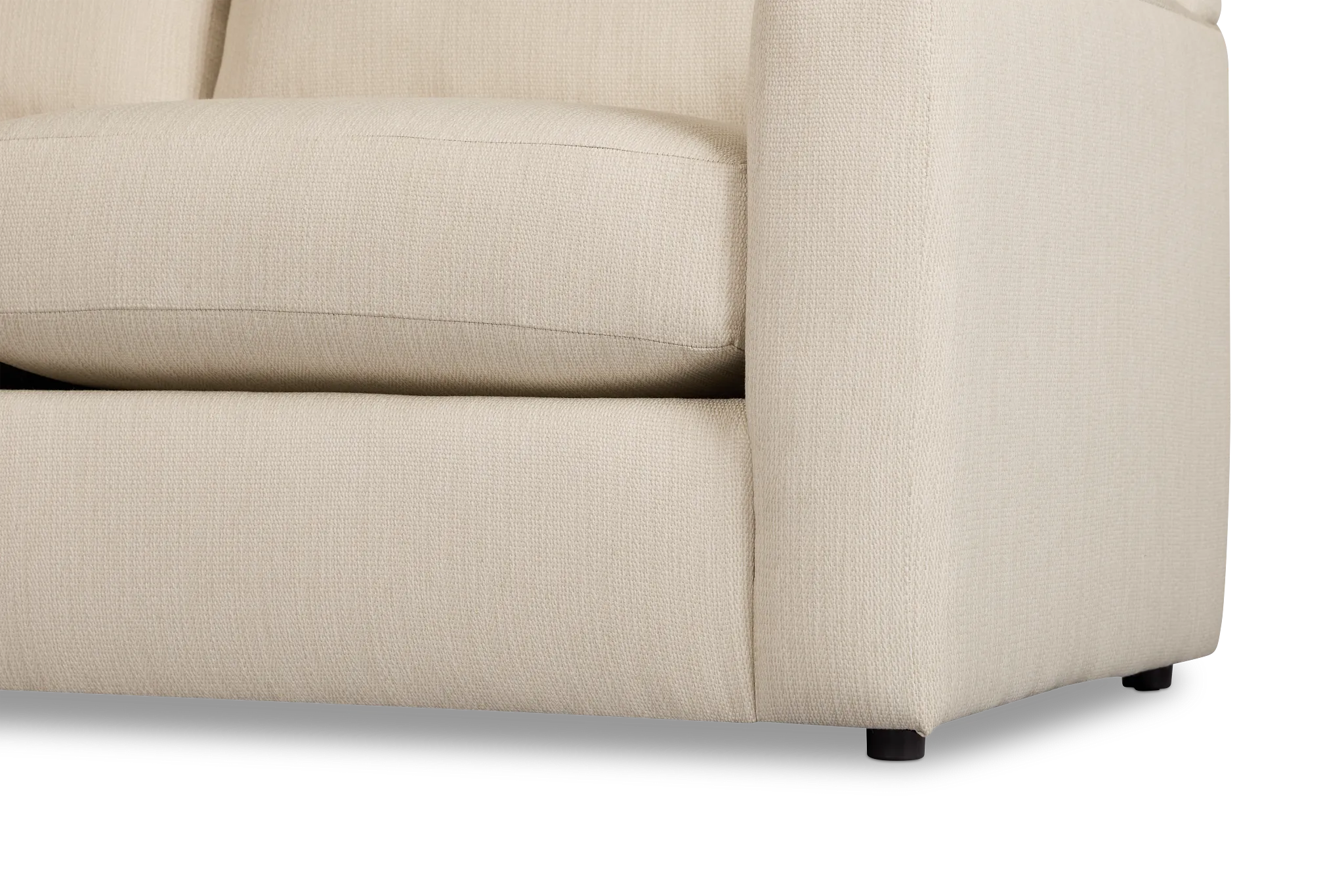 Rhodes Beige Fabric Large Left Chaise Sectional