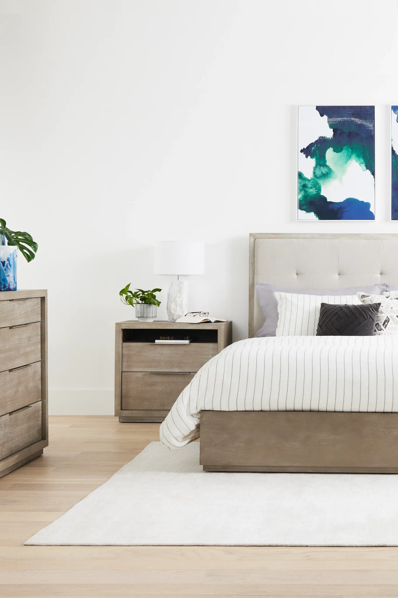 Madden Light Tone Wood Platform Storage Bed