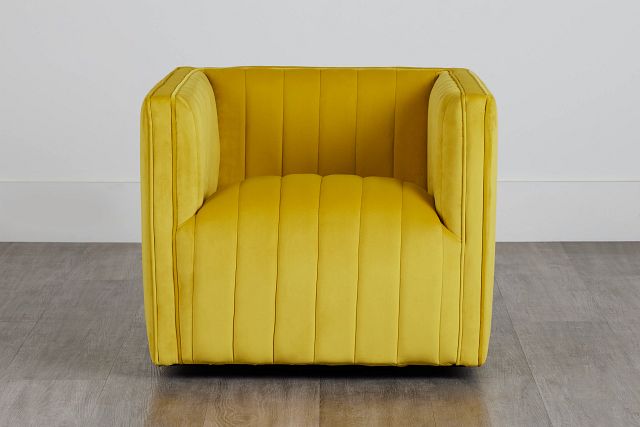 Cobra Yellow Velvet Accent Chair (0)