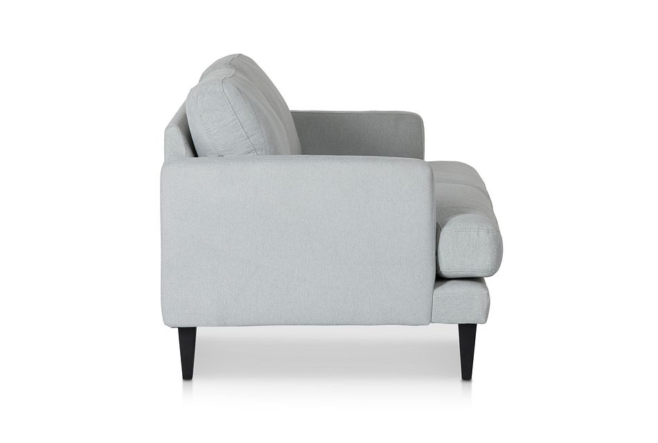 Fremont Light Blue Fabric Loveseat Living Room Loveseats City Furniture