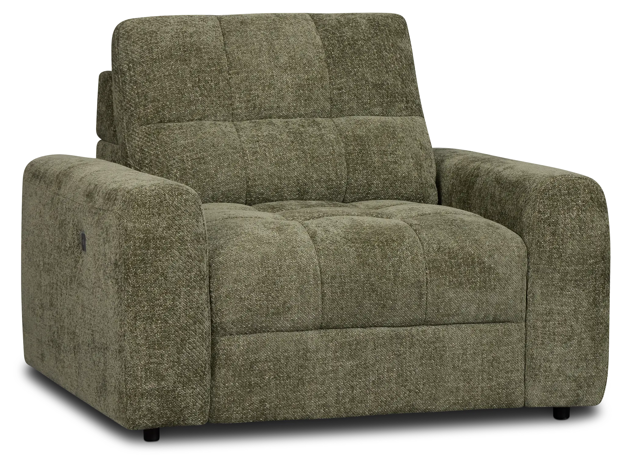Hendrix Green Fabric Power Reclining Chaise Hendrix Green Fabric Power Reclining Chaise