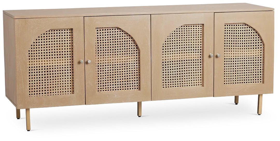 Sarta Light Tone Four-door Cabinet