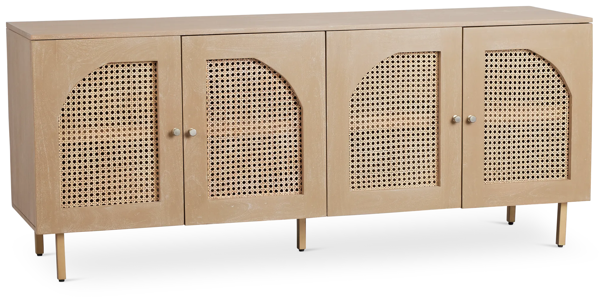 Sarta Light Tone Four-door Cabinet