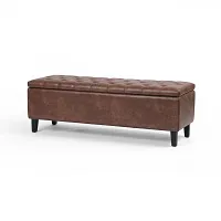 Four Hands Greg Brown Leather Trunk