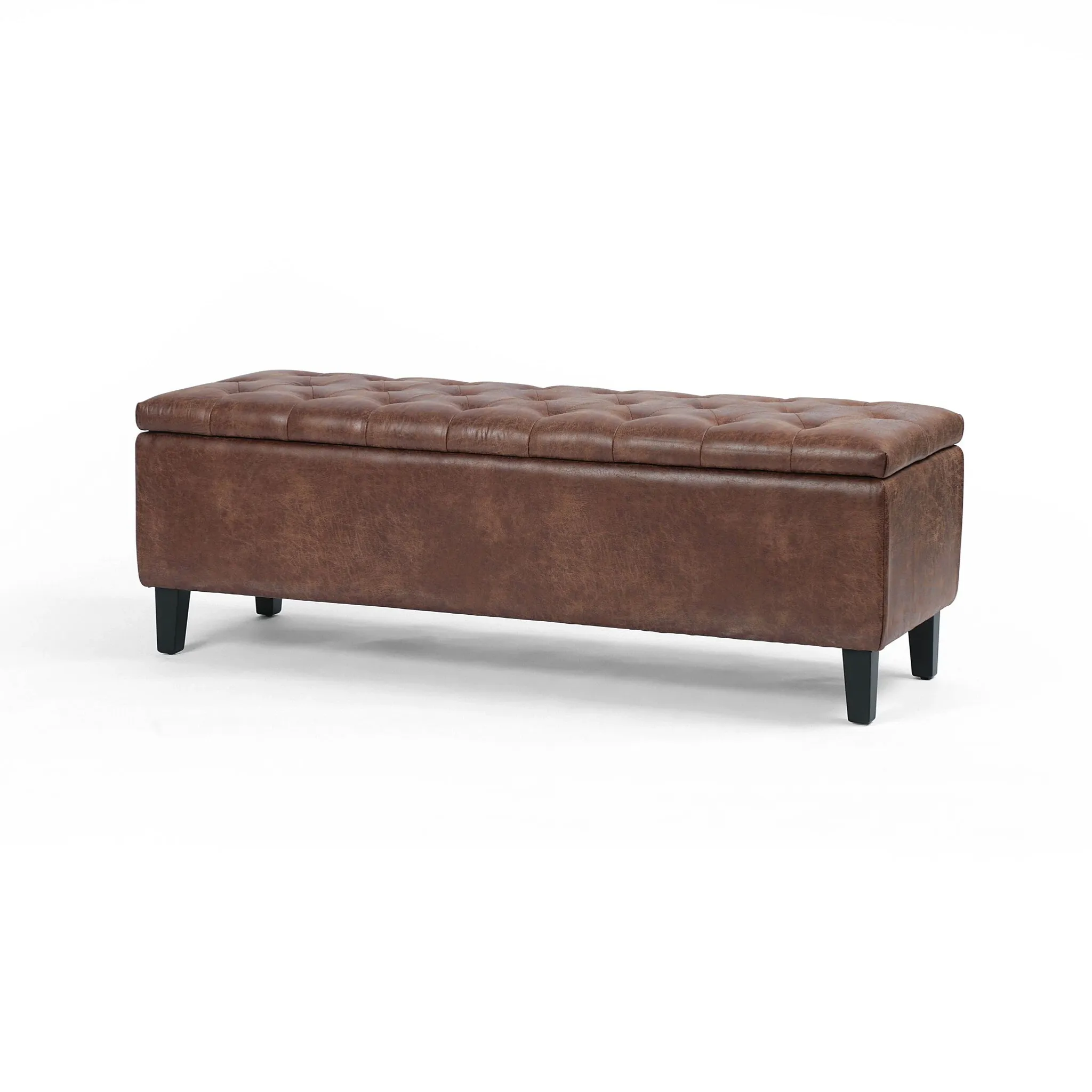 Four Hands Greg Brown Leather Trunk