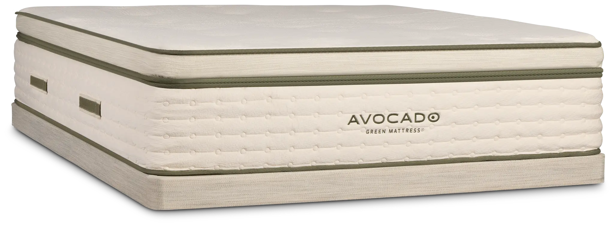 Avocado Green Plush Low-profile Mattress Set Avocado Green Plush Low-profile Mattress Set