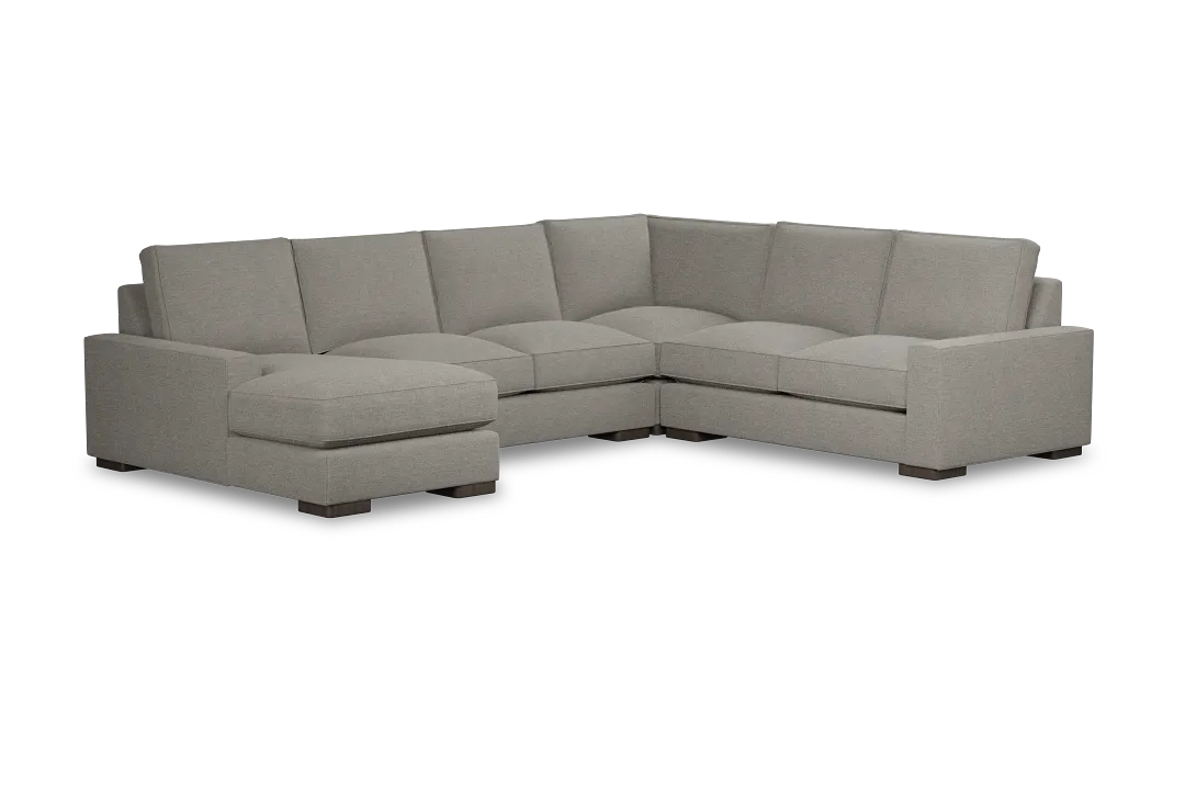 Edgewater Maguire Pewter Medium Left Chaise Sectional