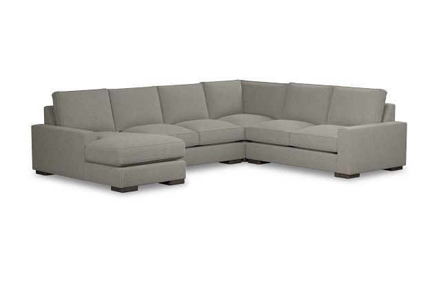 Edgewater Maguire Pewter Medium Left Chaise Sectional