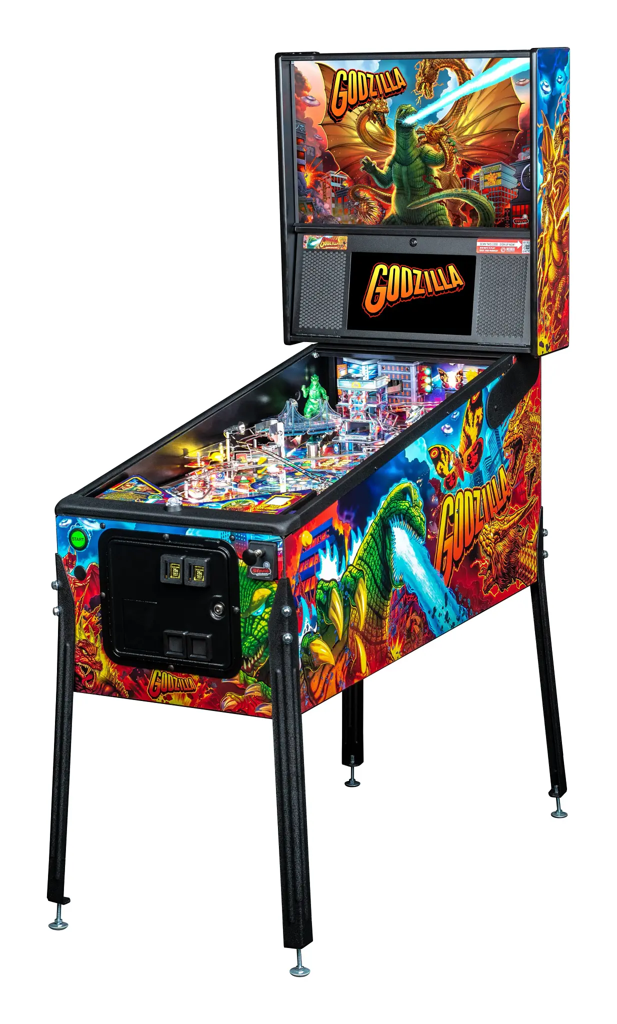 Godzilla Premium Pinball Machine Godzilla Premium Pinball Machine