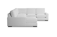 Edgewater Peyton White Medium Left Chaise Sectional