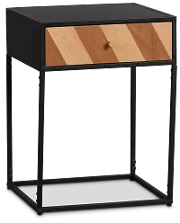Fifer Black Accent Table