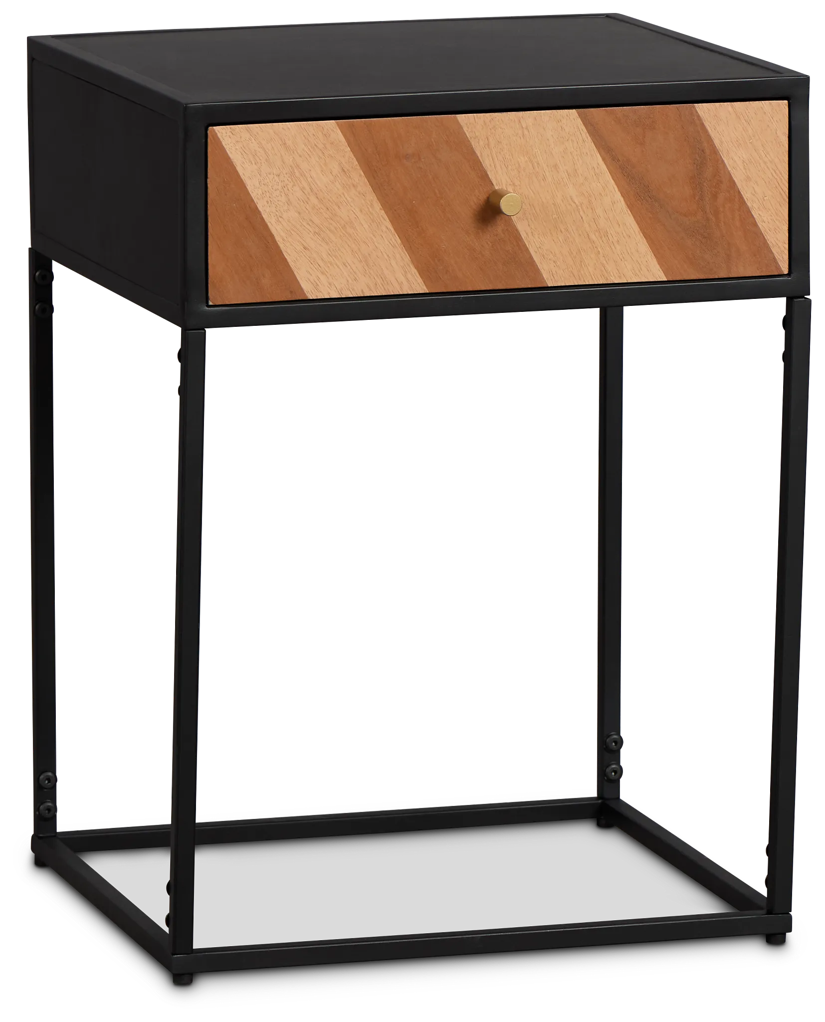 Fifer Black Accent Table