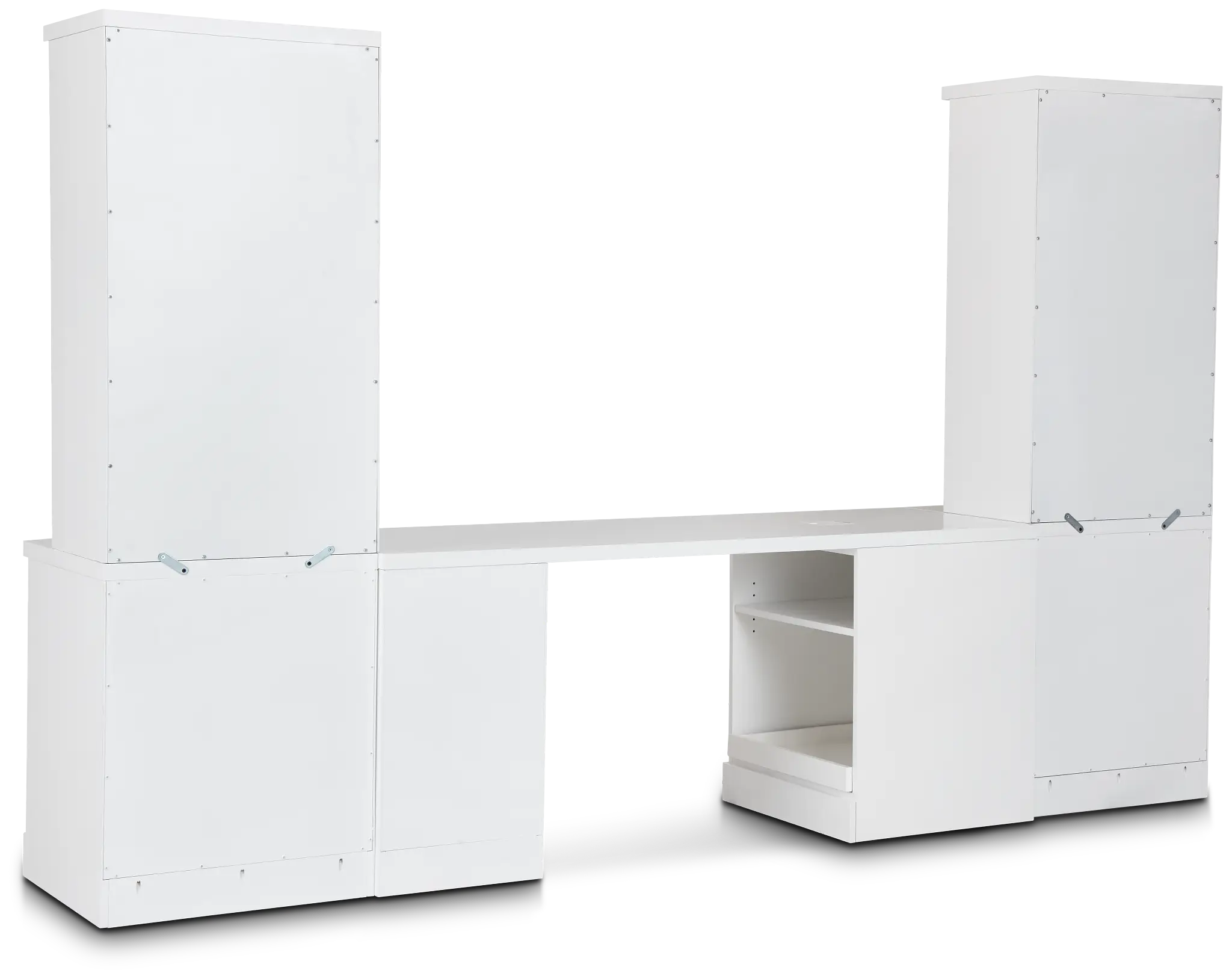 Newport White Small Peninsula Drawer Wall Desk Newport White Small Peninsula Drawer Wall Desk