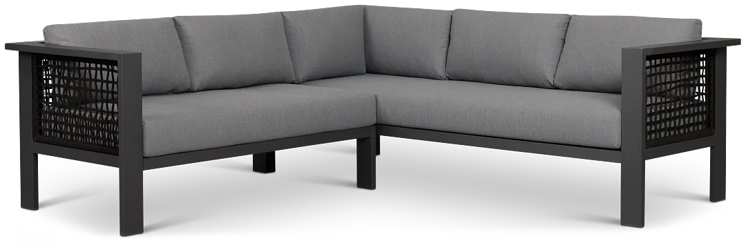 Sunrise Dark Gray Small Left Chaise Sectional