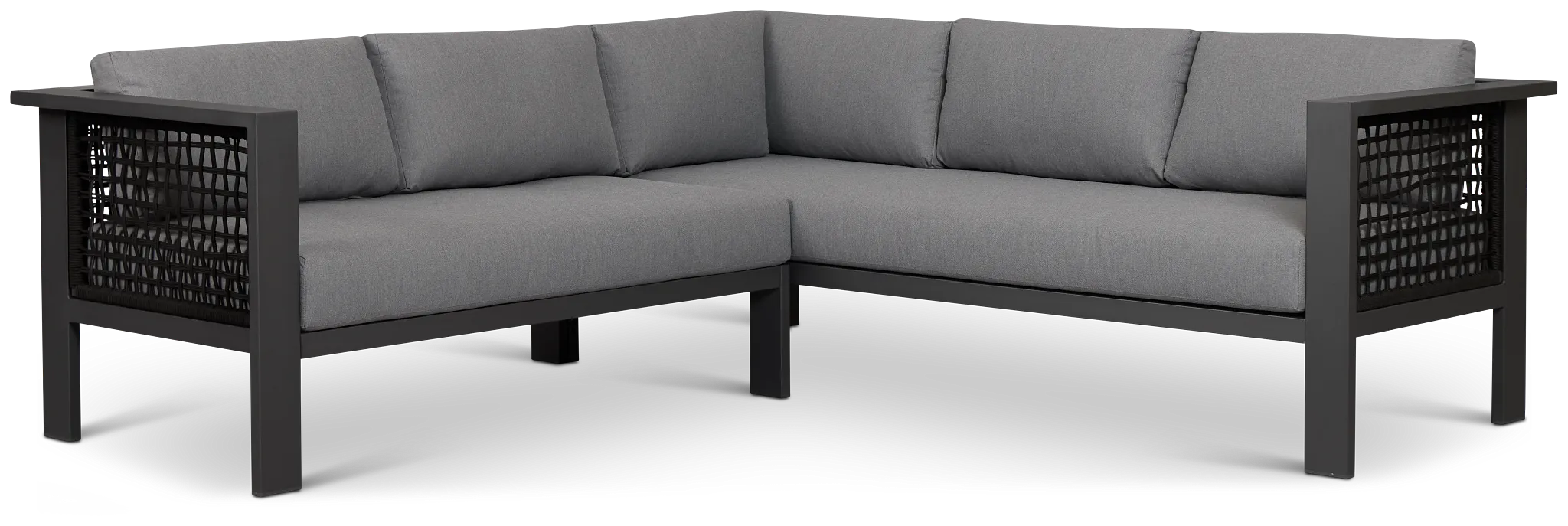 Sunrise Dark Gray Small Left Chaise Sectional