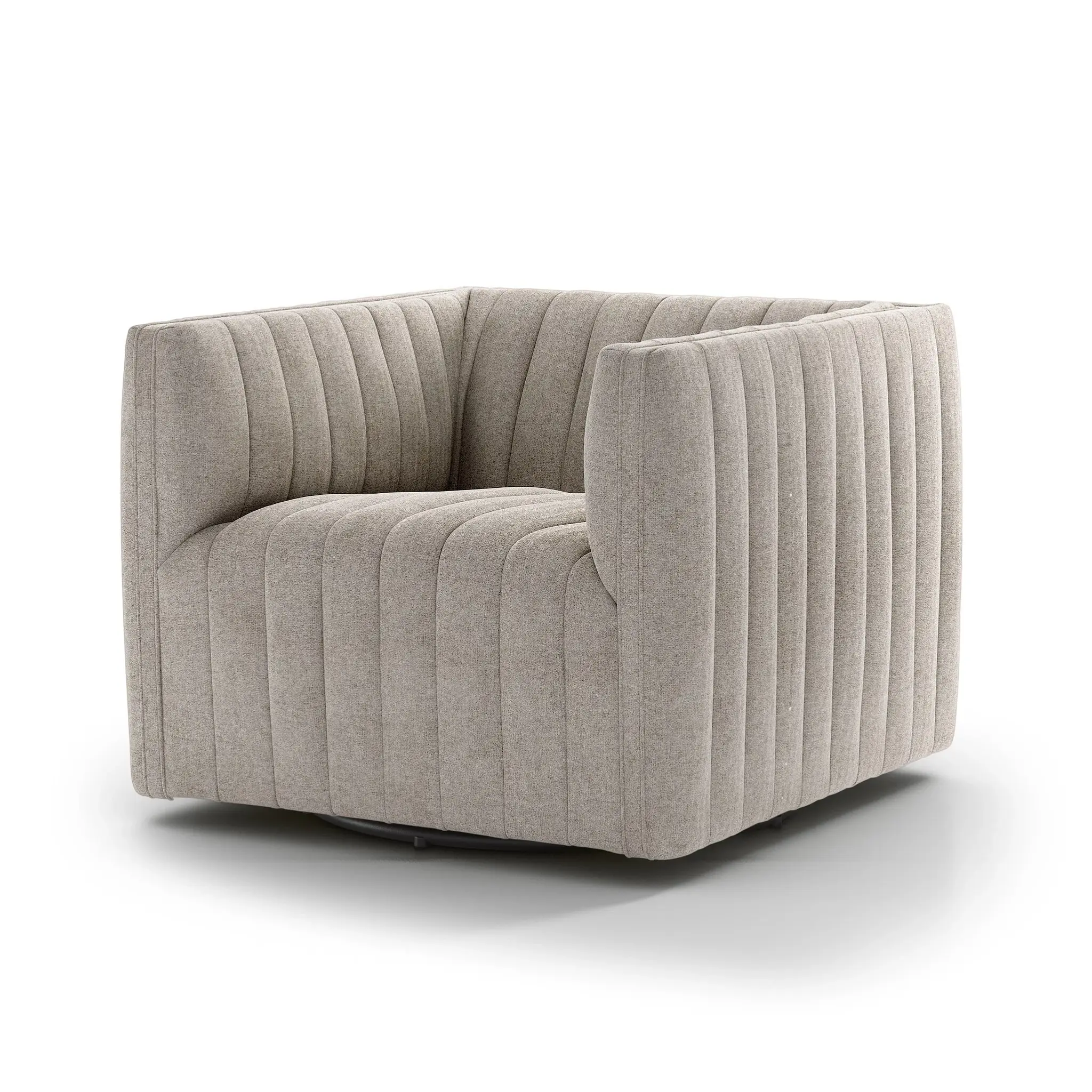 Four Hands Sarah Light Beige Fabric Swivel Accent Chair Four Hands Sarah Light Beige Fabric Swivel Accent Chair