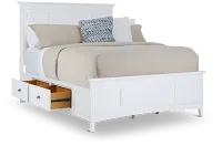 Heron Cove White Panel Storage Bed