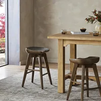 Four Hands Pamona Mid Tone 24" Swivel Barstool