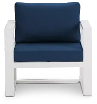 Lisbon Navy Aluminum Chair