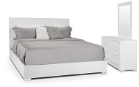 Verona White Platform Bedroom