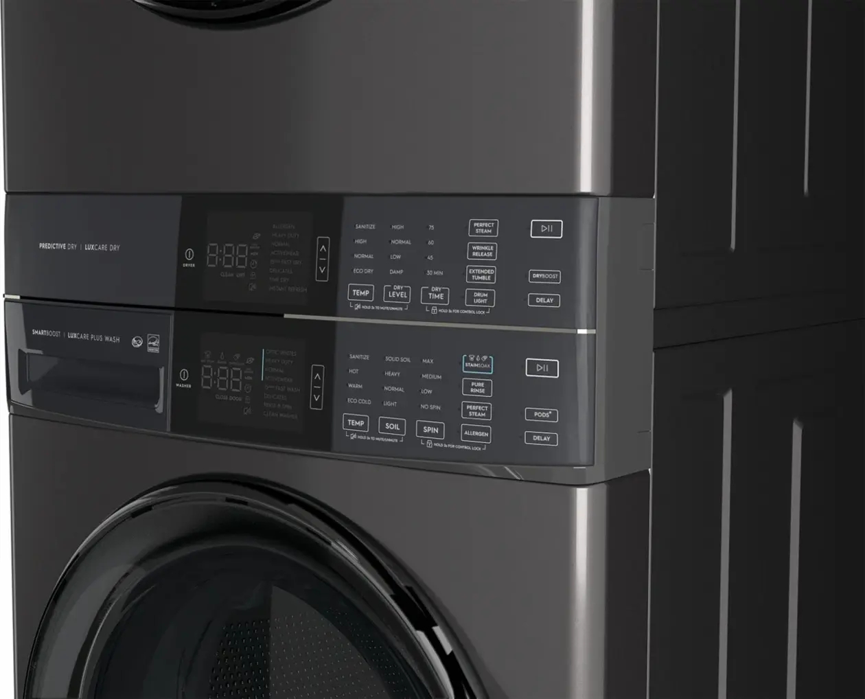 Electrolux 7600 Series Gray Gas Laundry Center Electrolux 7600 Series Gray Gas Laundry Center