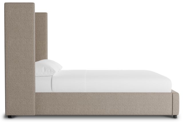 Captiva Elite Brown 60" Upholstered Shelter Bed