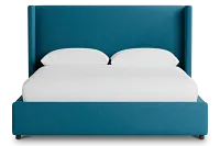 Captiva Joya Teal 48" Upholstered Shelter Bed