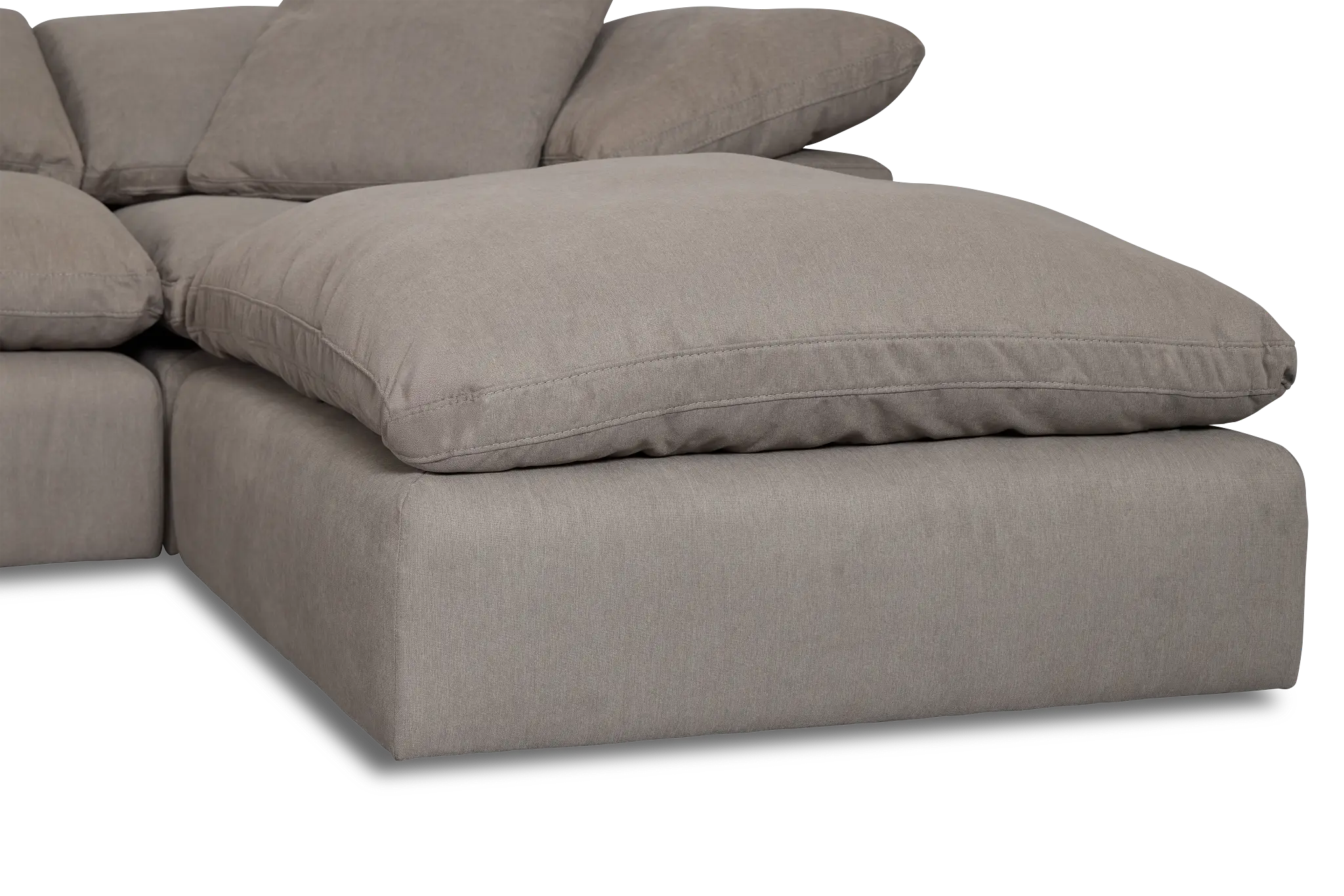 Nixon Light Gray Fabric 6 Piece Double Chaise Sectional Nixon Light Gray Fabric 6 Piece Double Chaise Sectional