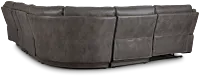 Dober Dark Gray Micro Medium Dual Manual 2-arm Sectional
