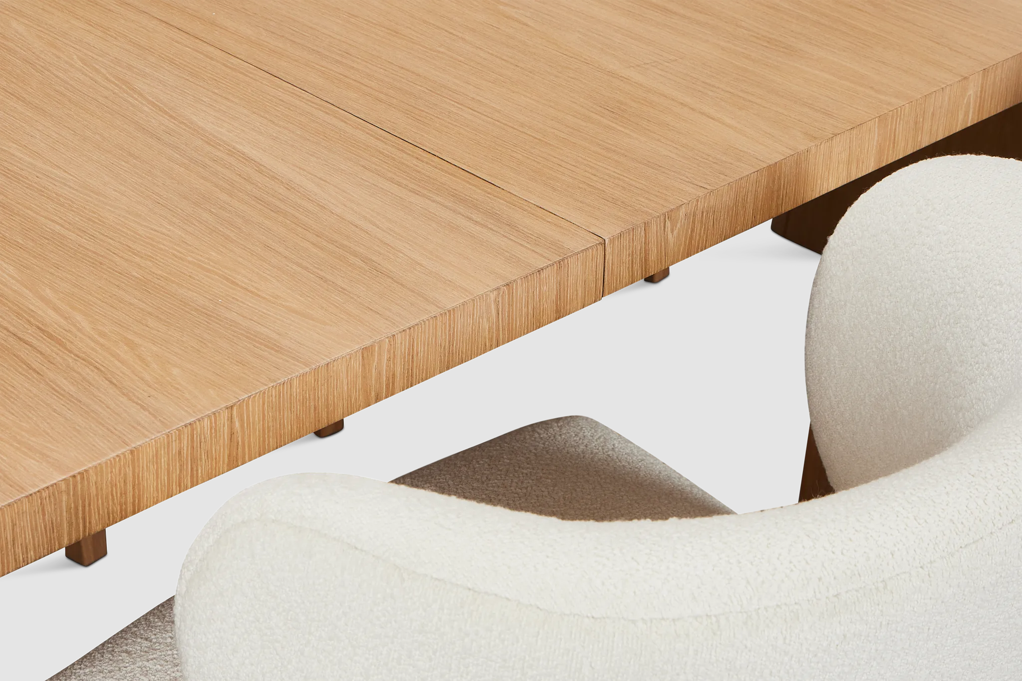 Malibu Light Tone Rect Table & 4 Upholstered Chairs