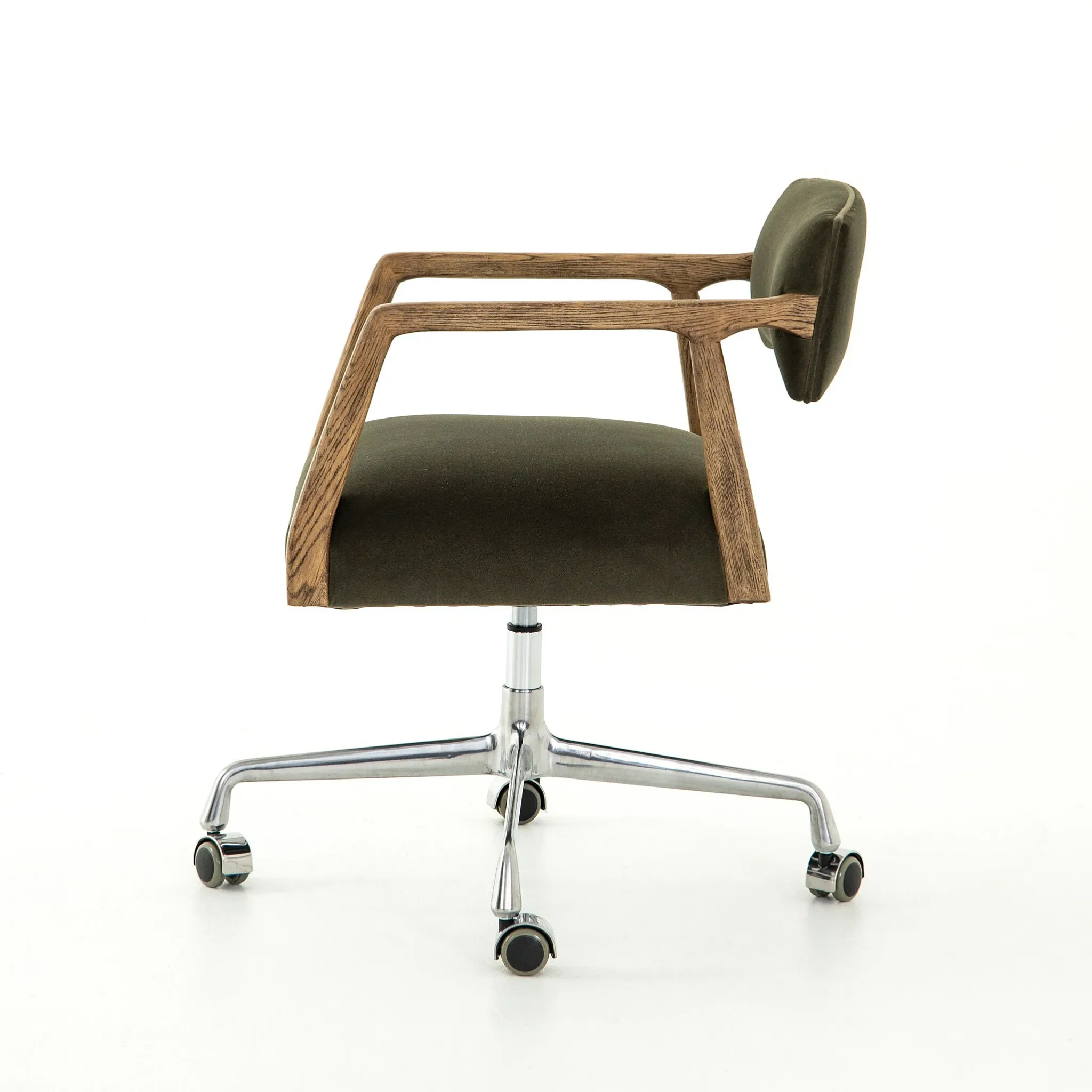 Four Hands Tyler Dark Green Velvet Desk Chair